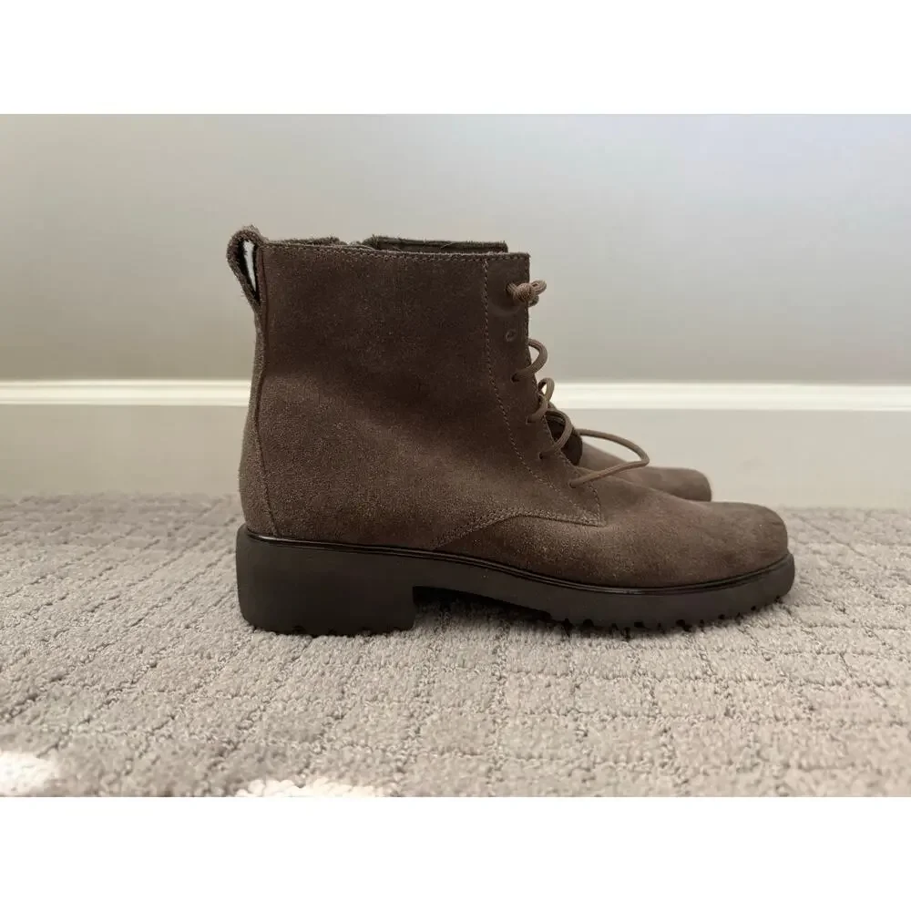 NWOB Women’s Munro Finley Water Resistant Suede Boots in Taupe SZ 7.5N